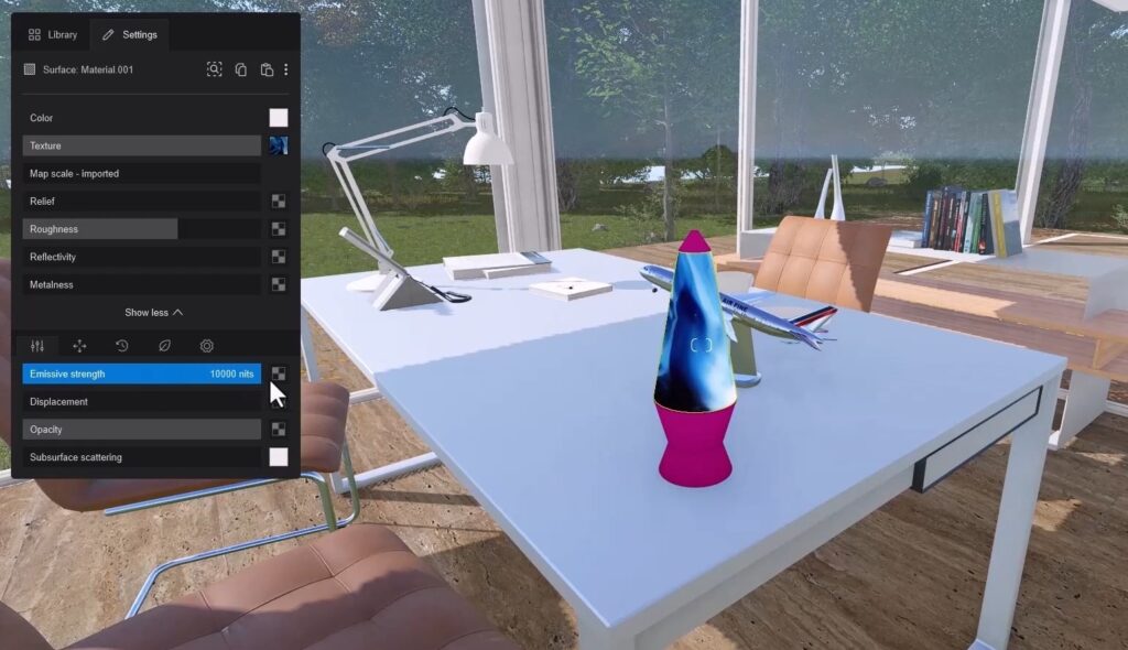 Screenshot 2026 07 20 154616 Easyviz Lumion Materials and Assets for Realistic Rendering Uncategorized How to Create a Realistic Animated Emissive Lamp in Lumion Using Video Textures